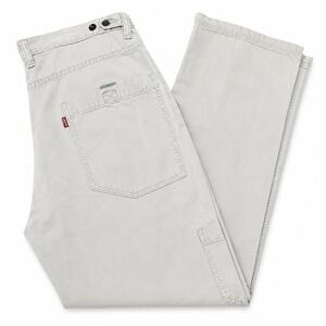 Vintage‎ 90s Levis Dry Goods Pants Mens 34x32 Gray Carpenter Utility Cargo 578